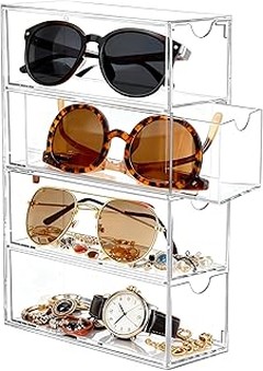 Soluciones efectivas para almacenar tus gafas: alternativas a organizadores apilables