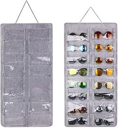¿Cuáles son los errores frecuentes al usar organizadores colgantes para gafas?