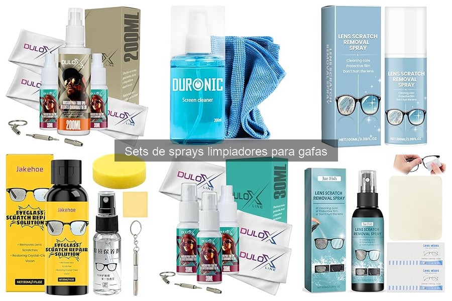 Almacenamiento adecuado de sprays limpiadores para gafas