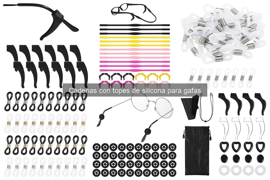 Alternativas a cadenas con topes de silicona para gafas