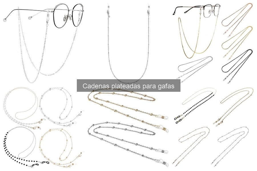 Alternativas a cadenas plateadas para gafas: opciones y beneficios