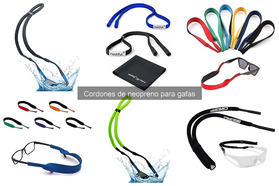 Alternativas a cordones de neopreno para gafas