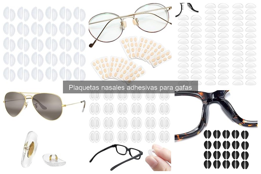 Alternativas a las plaquetas nasales adhesivas para gafas