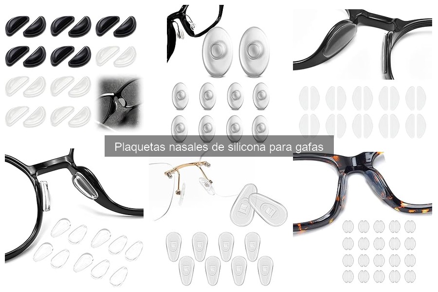 Alternativas a las plaquetas nasales de silicona para gafas
