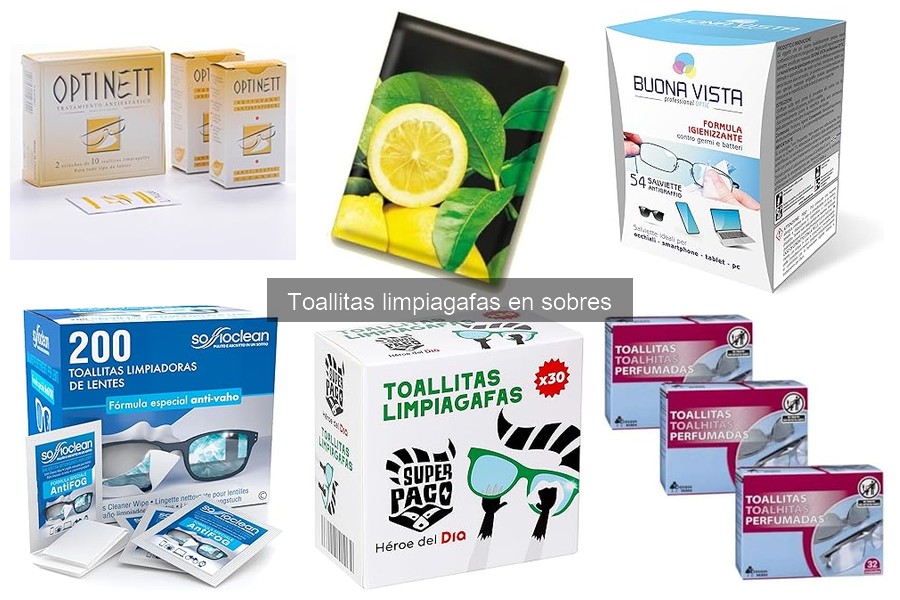 Alternativas a las toallitas limpiagafas en sobres