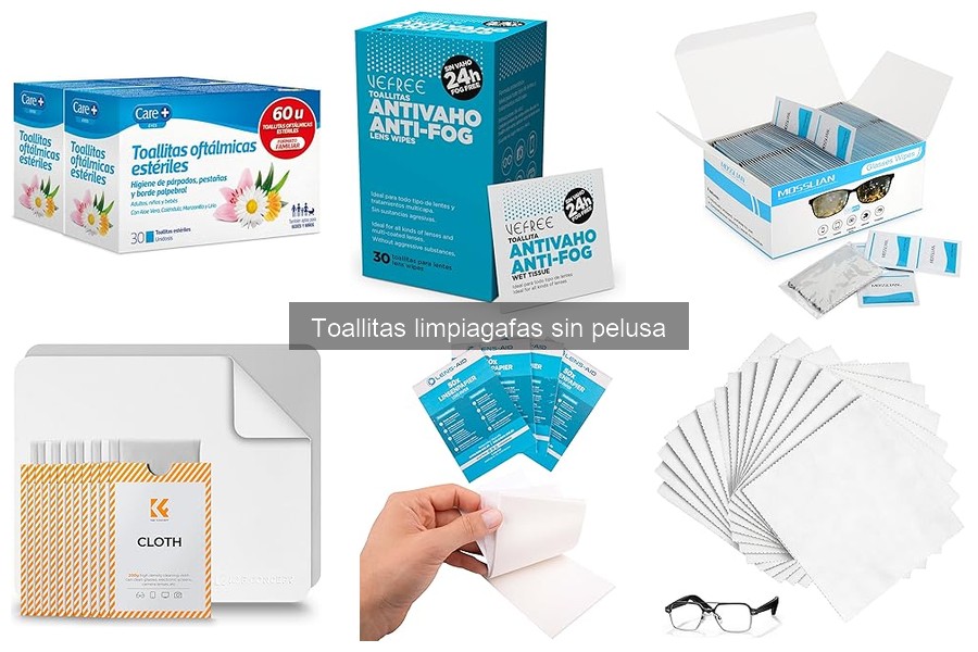 Alternativas a las toallitas limpiagafas sin pelusa