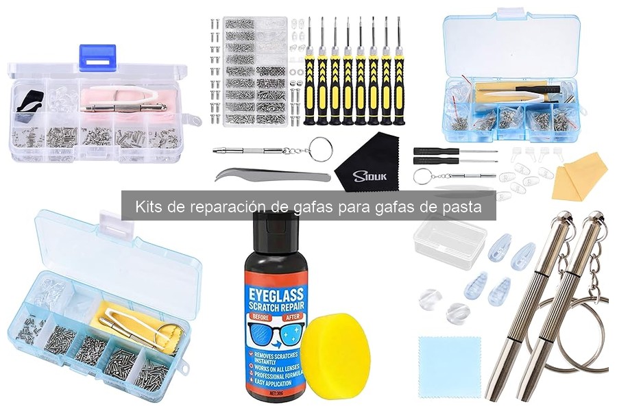 Alternativas a los kits de reparación de gafas de pasta