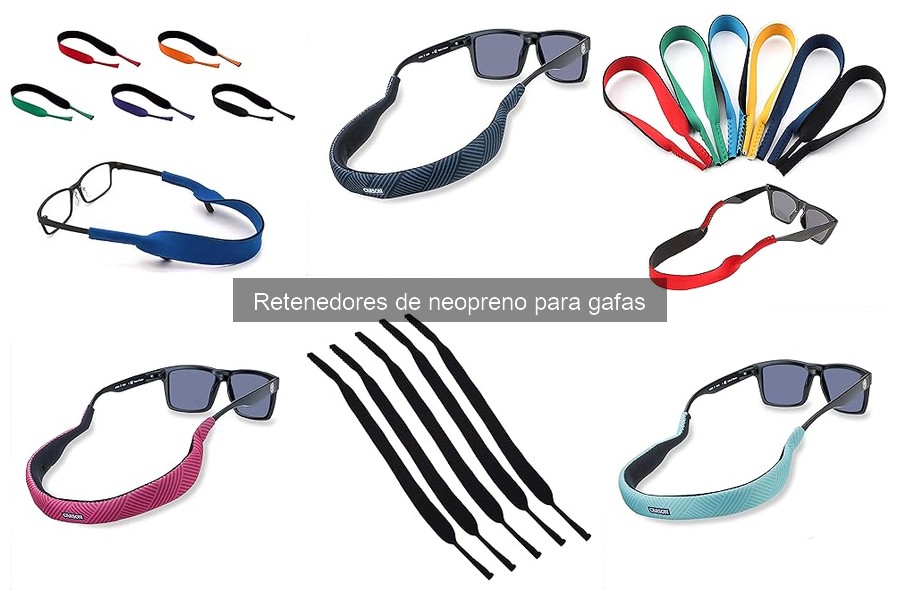 Alternativas a los retenedores de neopreno para gafas