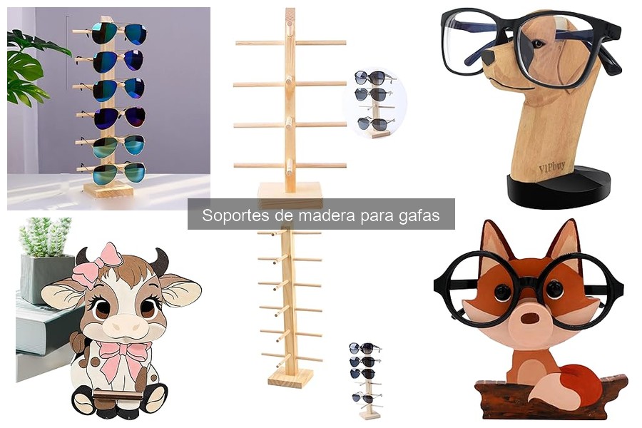 Alternativas a los soportes de madera para gafas
