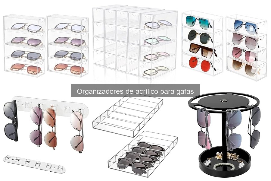 Alternativas a organizadores de acrílico para gafas
