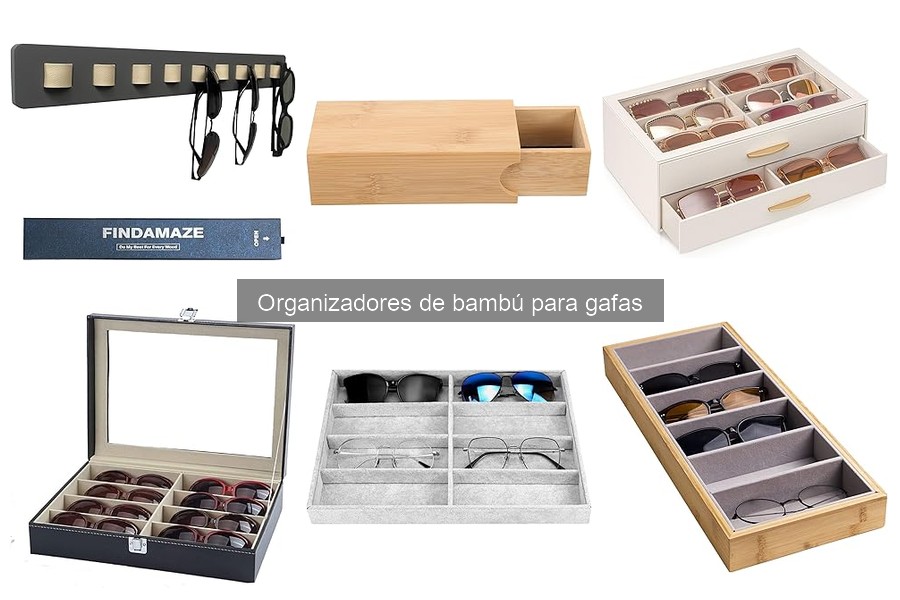 Alternativas a organizadores de bambú para gafas