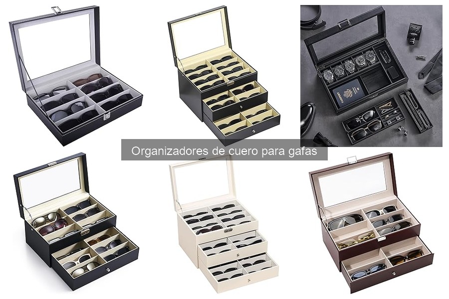 Alternativas a organizadores de cuero para gafas: mejores opciones