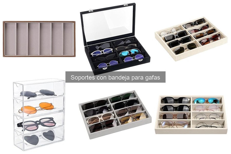 Alternativas a soportes con bandeja para gafas