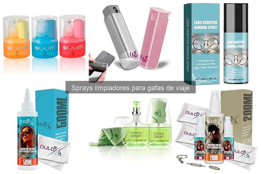 Alternativas a sprays limpiadores para gafas de viaje
