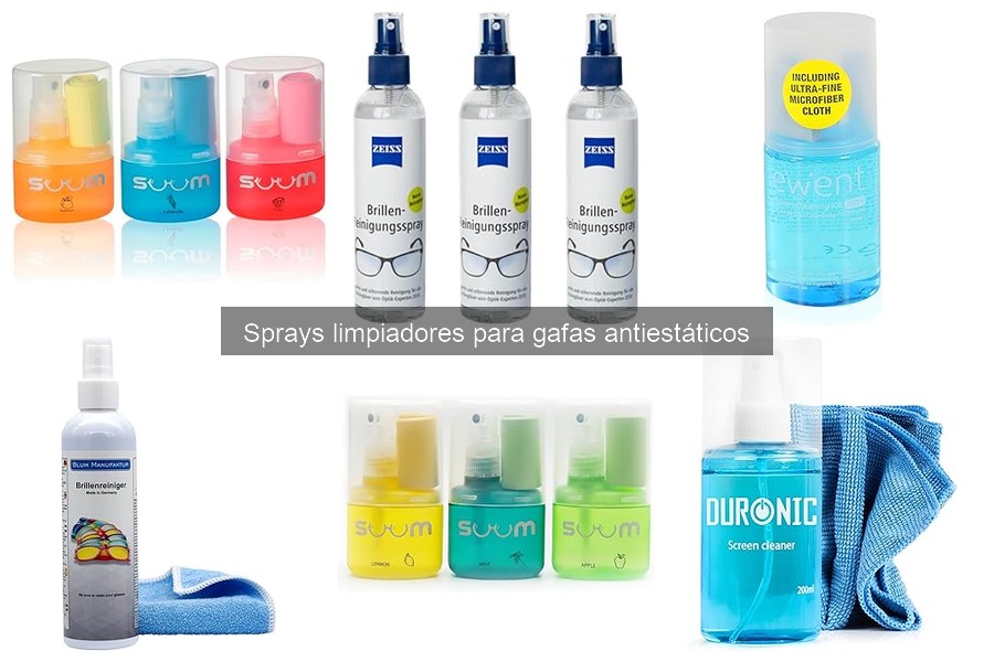 Alternativas a sprays limpiadores para gafas: opciones efectivas