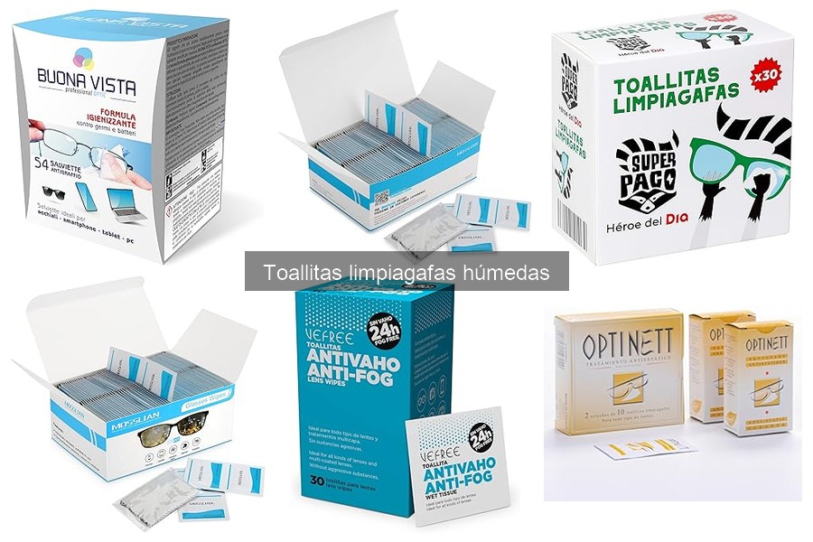 Alternativas a toallitas limpiagafas húmedas: opciones efectivas