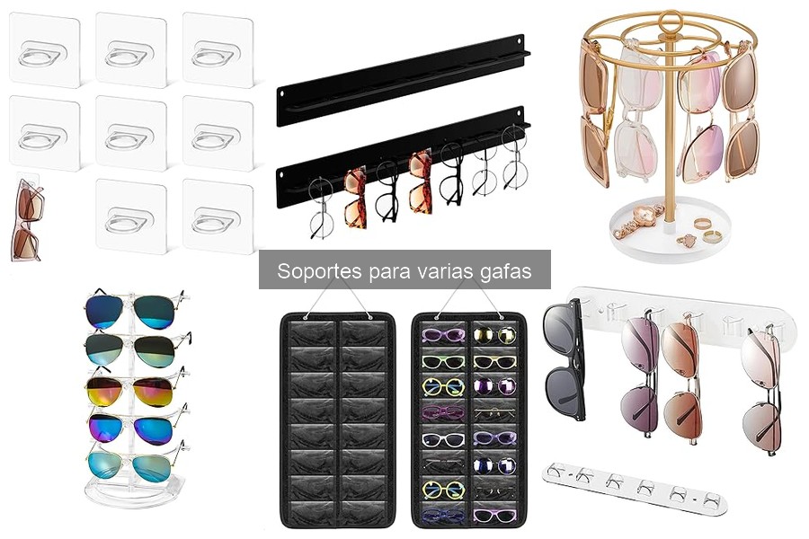Alternativas creativas a soportes para varias gafas