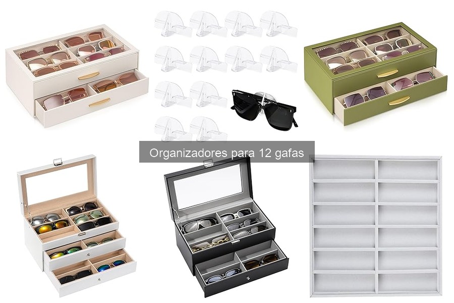 Alternativas Creativas para Organizar 12 Gafas de Sol