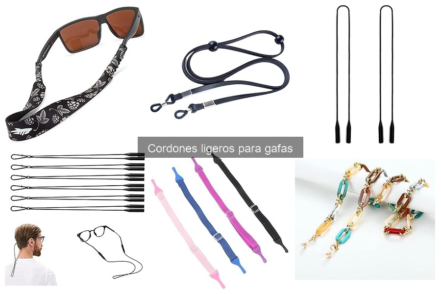 Alternativas efectivas a los cordones ligeros para gafas