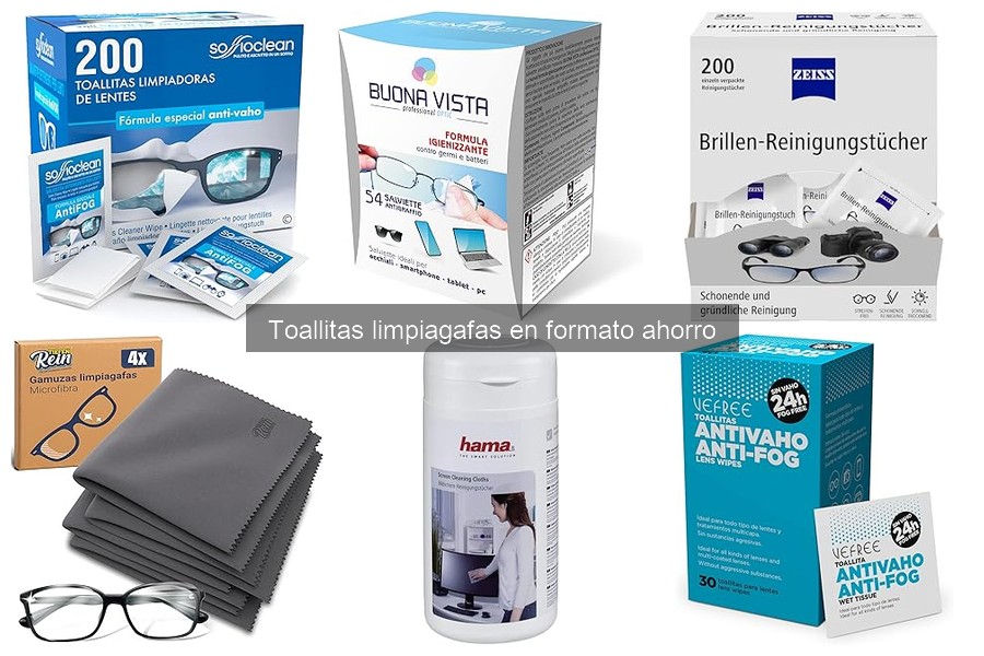 Beneficios de las toallitas limpiagafas en formato ahorro