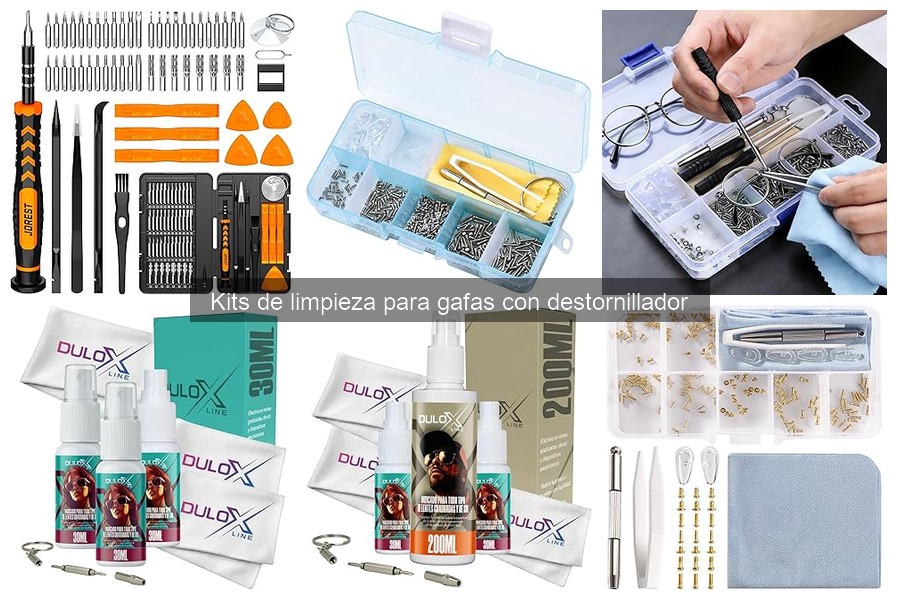 Beneficios del kit de limpieza para gafas con destornillador