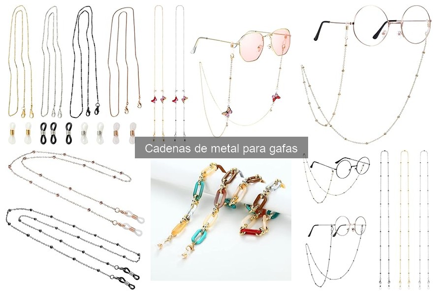 Cadenas de metal para gafas: Dónde comprarlas baratas