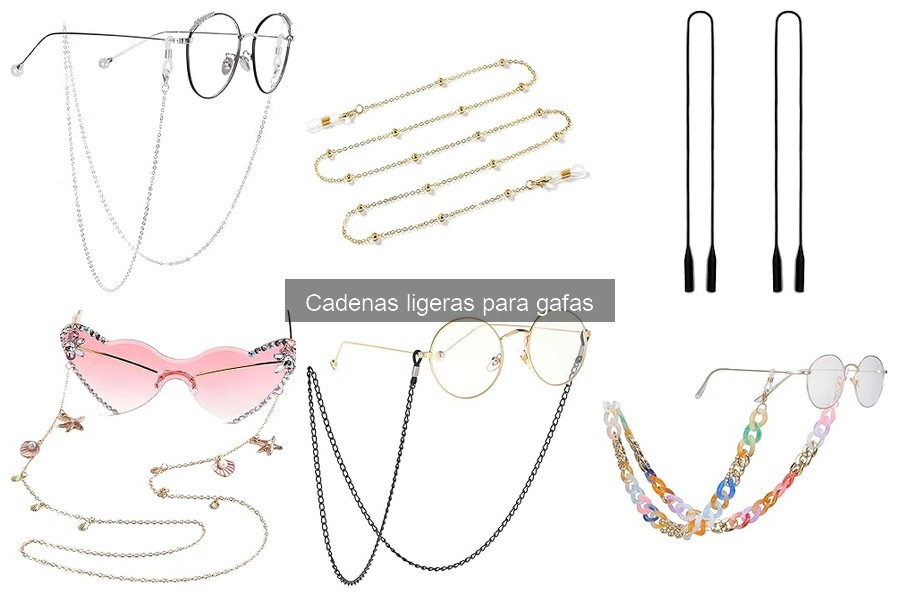 Cómo cuidar y mantener cadenas ligeras para gafas