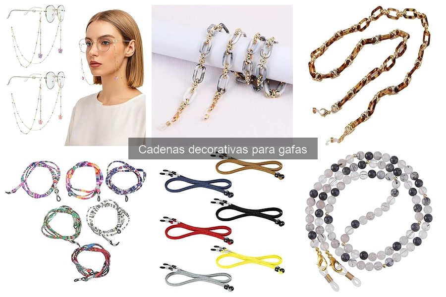 Cómo elegir cadenas decorativas para gafas: guía de compra