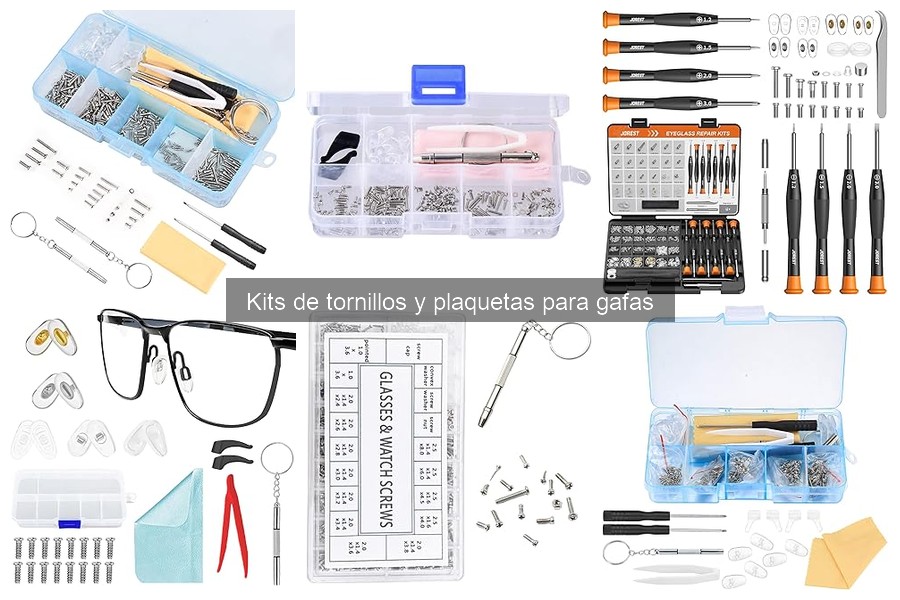 Cómo elegir el mejor kit de tornillos y plaquetas para gafas