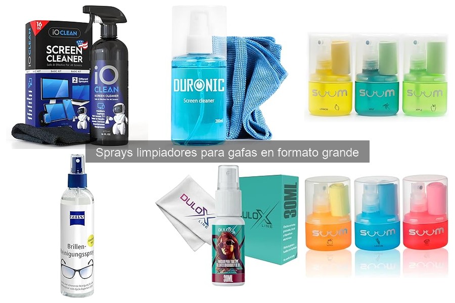 Cómo elegir el mejor spray limpiador para gafas en formato grande