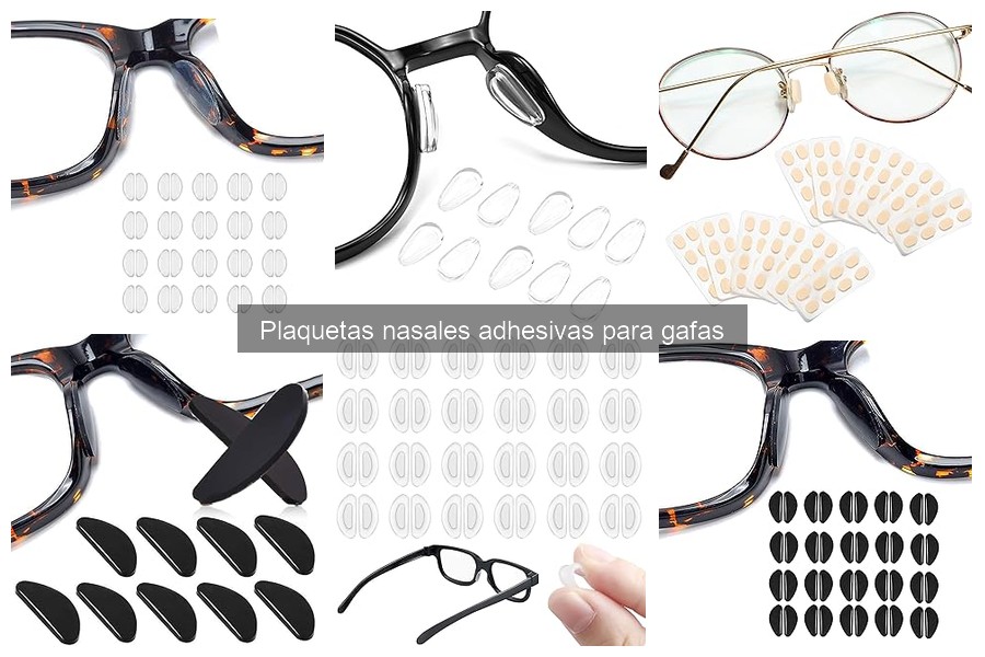 Cómo instalar plaquetas nasales adhesivas para gafas