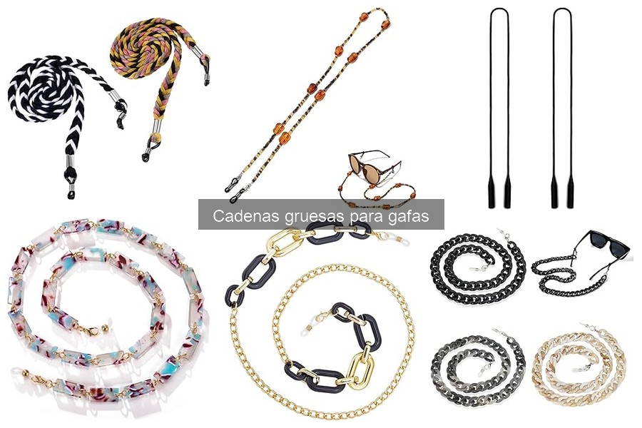 Cómo instalar y ajustar una cadena gruesa para gafas
