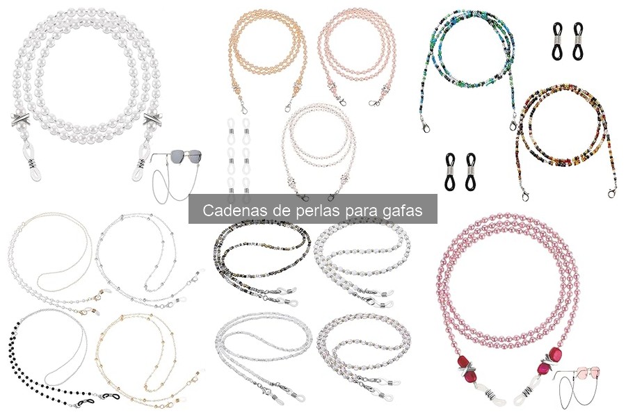 Cómo instalar y usar cadenas de perlas para gafas