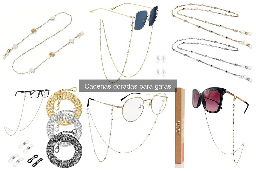 Cómo mantener y limpiar cadenas doradas para gafas