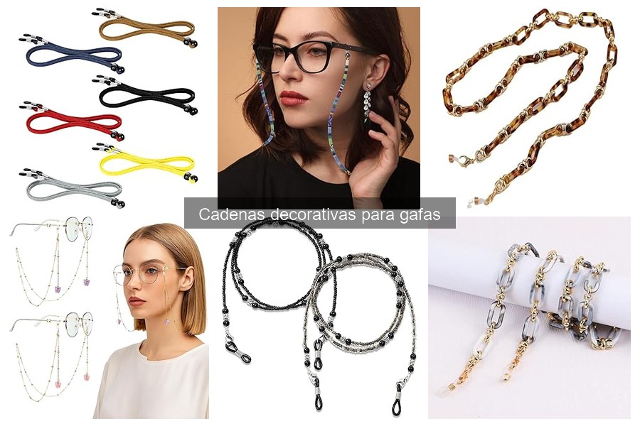 Cómo poner y quitar cadenas decorativas para gafas