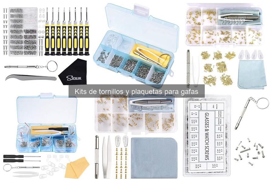 Cómo Reparar Gafas con un Kit de Tornillos y Plaquetas