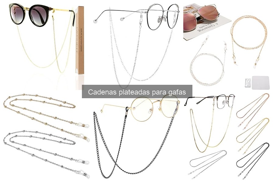 Cómo usar correctamente una cadena plateada para gafas