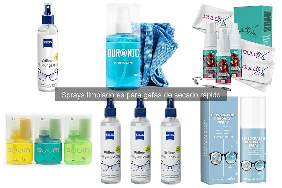 ** Cómo usar spray limpiador para gafas de secado rápido