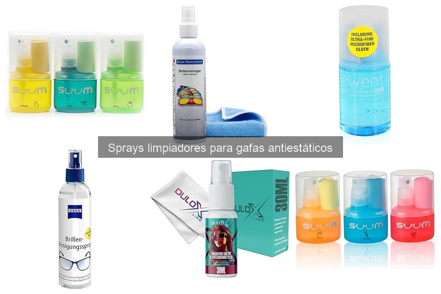 Cómo usar sprays limpiadores antiestáticos para gafas