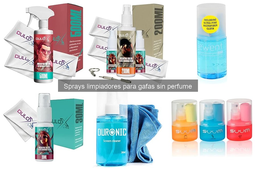 Cómo usar sprays limpiadores para gafas sin perfume