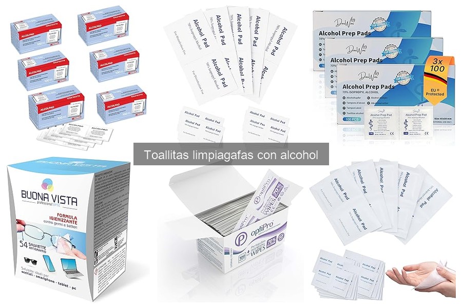 Cómo usar toallitas limpiagafas con alcohol correctamente
