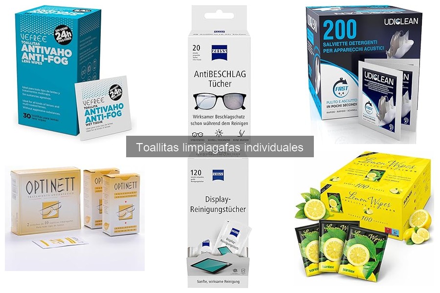 Cómo usar toallitas limpiagafas individuales correctamente