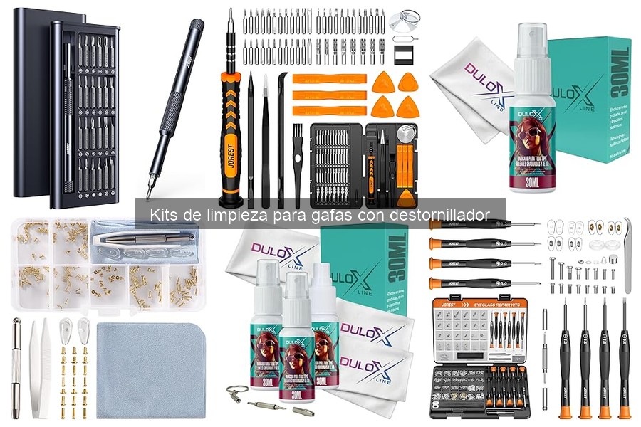 Cómo usar un kit de limpieza para gafas con destornillador