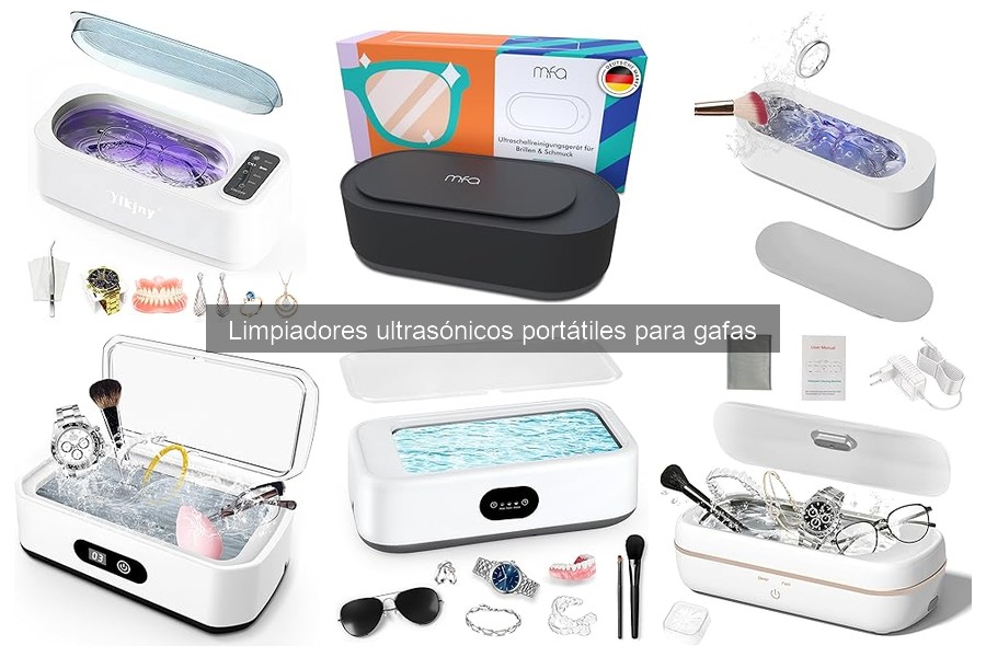 Cómo usar un limpiador ultrasónico portátil para gafas