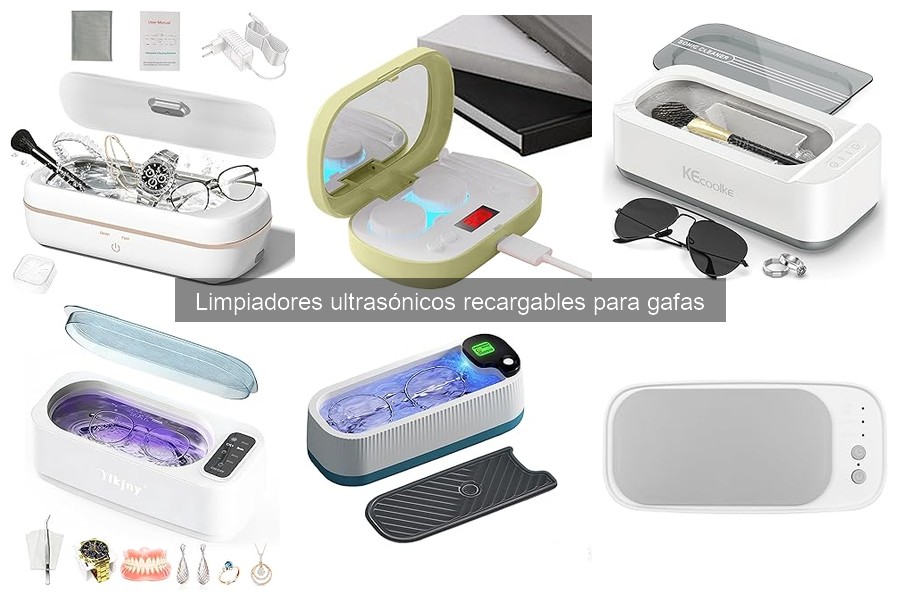 Cómo usar un limpiador ultrasónico recargable para gafas