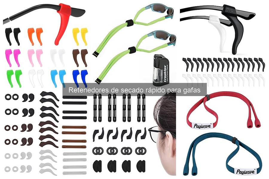 Cómo usar un retenedor de secado rápido para gafas