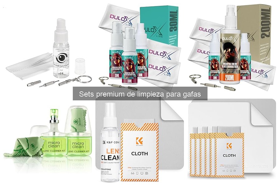 Cómo usar un set premium de limpieza para gafas