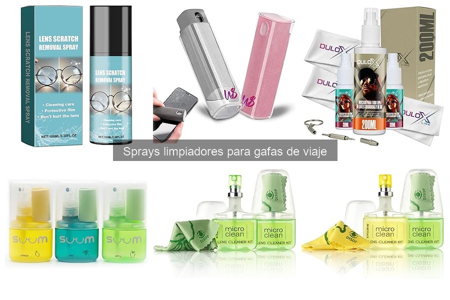 Cómo usar un spray limpiador para gafas de viaje correctamente