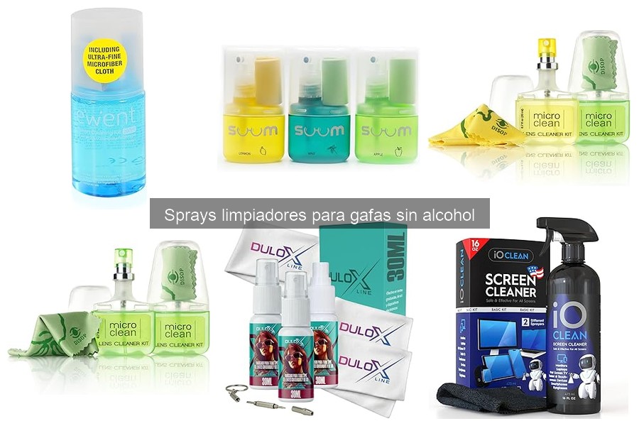 Cómo usar un spray limpiador para gafas sin alcohol