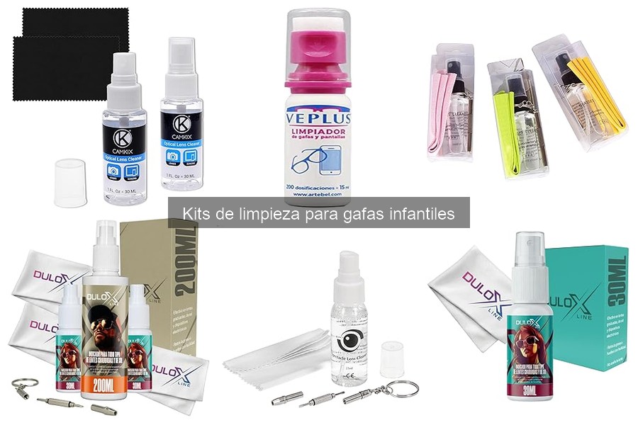 Cómo utilizar un kit de limpieza para gafas infantiles